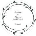 Candela profumata con nome dell'invitata in borsa di organza beige personalizzata