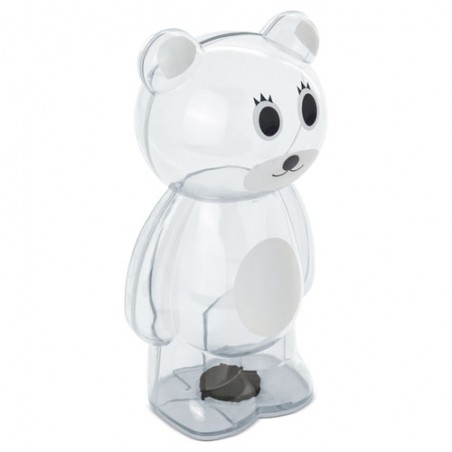 Salvadanaio orso trasparente