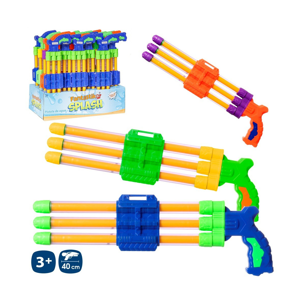 Pistola ad acqua a triplo cannone