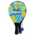 Paddle da spiaggia in legno con palla