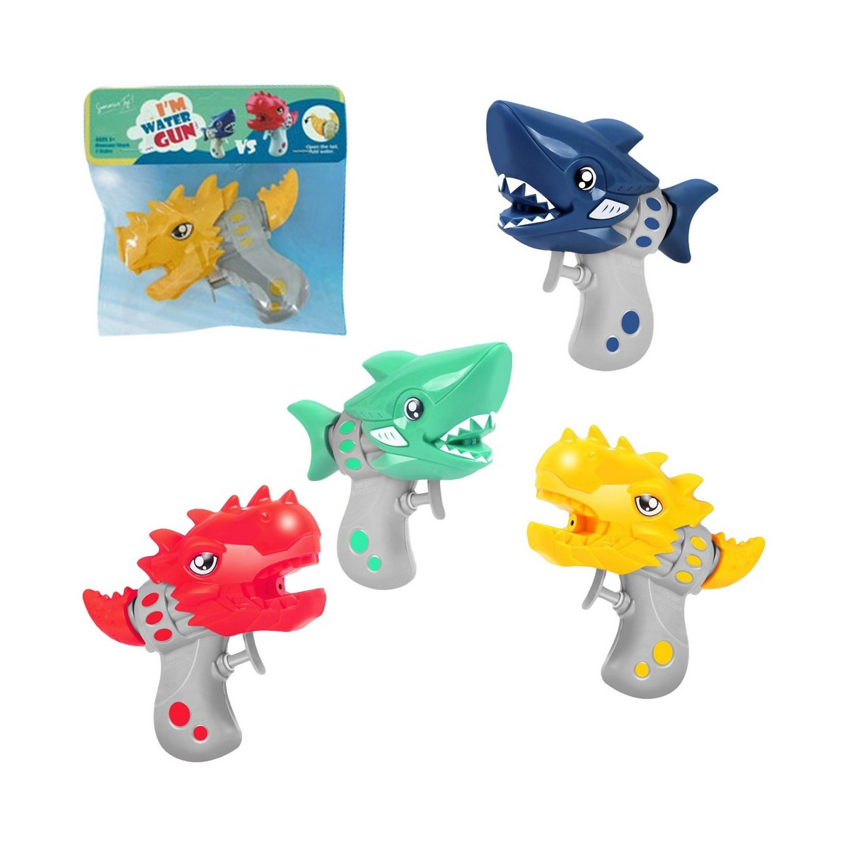 Pistola ad acqua a forma di dinosauro