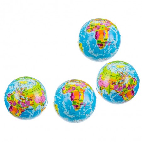 Palla di schiuma mappa del mondo
