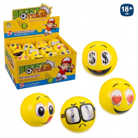 Palla in foam emoticono dispettoso