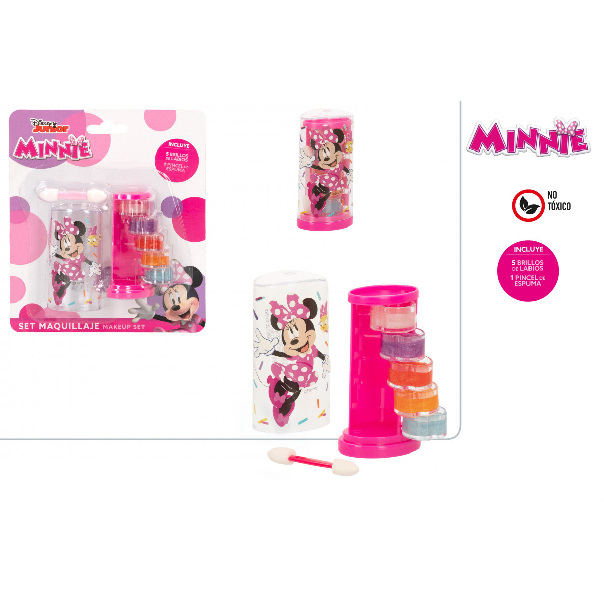 Lucidalabbra Minnie Mouse in torre con pennello