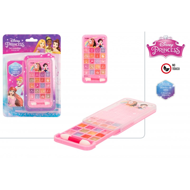 Lucidalabbra principesse Disney in scatola a forma di telefono cellulare