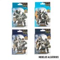Set montaggio due figure articolate poliziotti