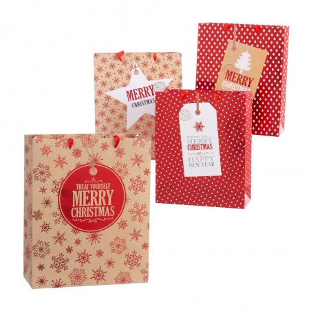Borsa di carta per Natale assortita