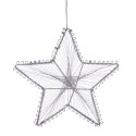 Decorazioni natalizie a forma di stella metallica