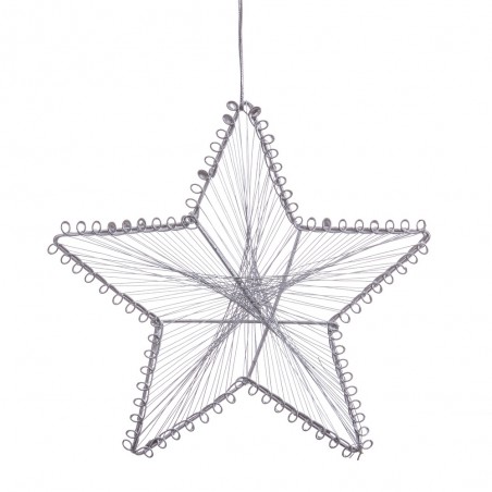Decorazioni natalizie a forma di stella metallica