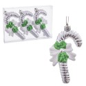 Set di 3 decorazioni natalizie a forma di bastone