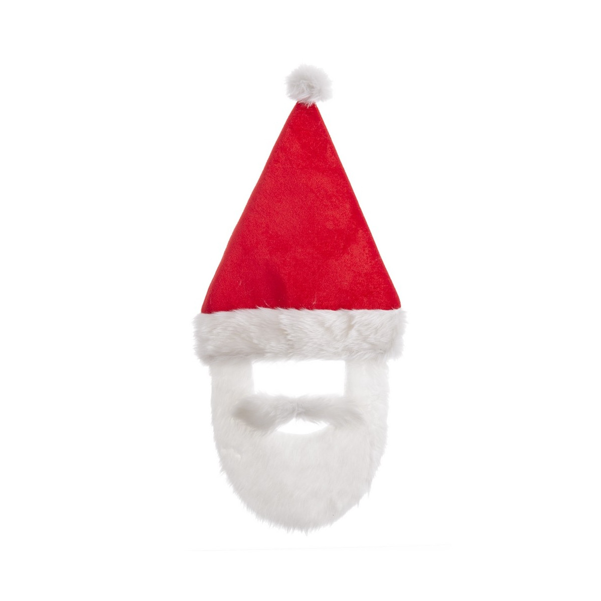 Cappello rosso di natale con barba
