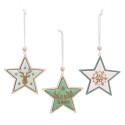 Decorazioni natalizie da appendere a forma di stella