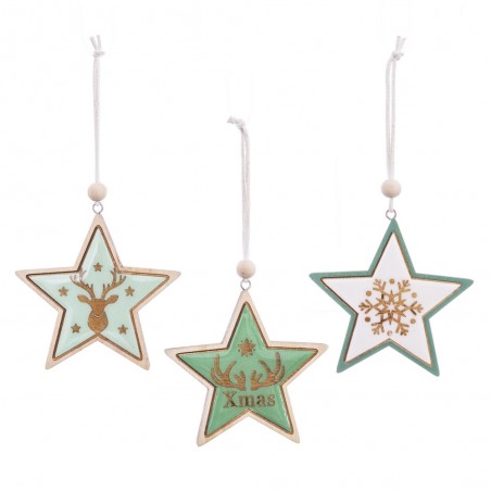 Decorazioni natalizie da appendere a forma di stella
