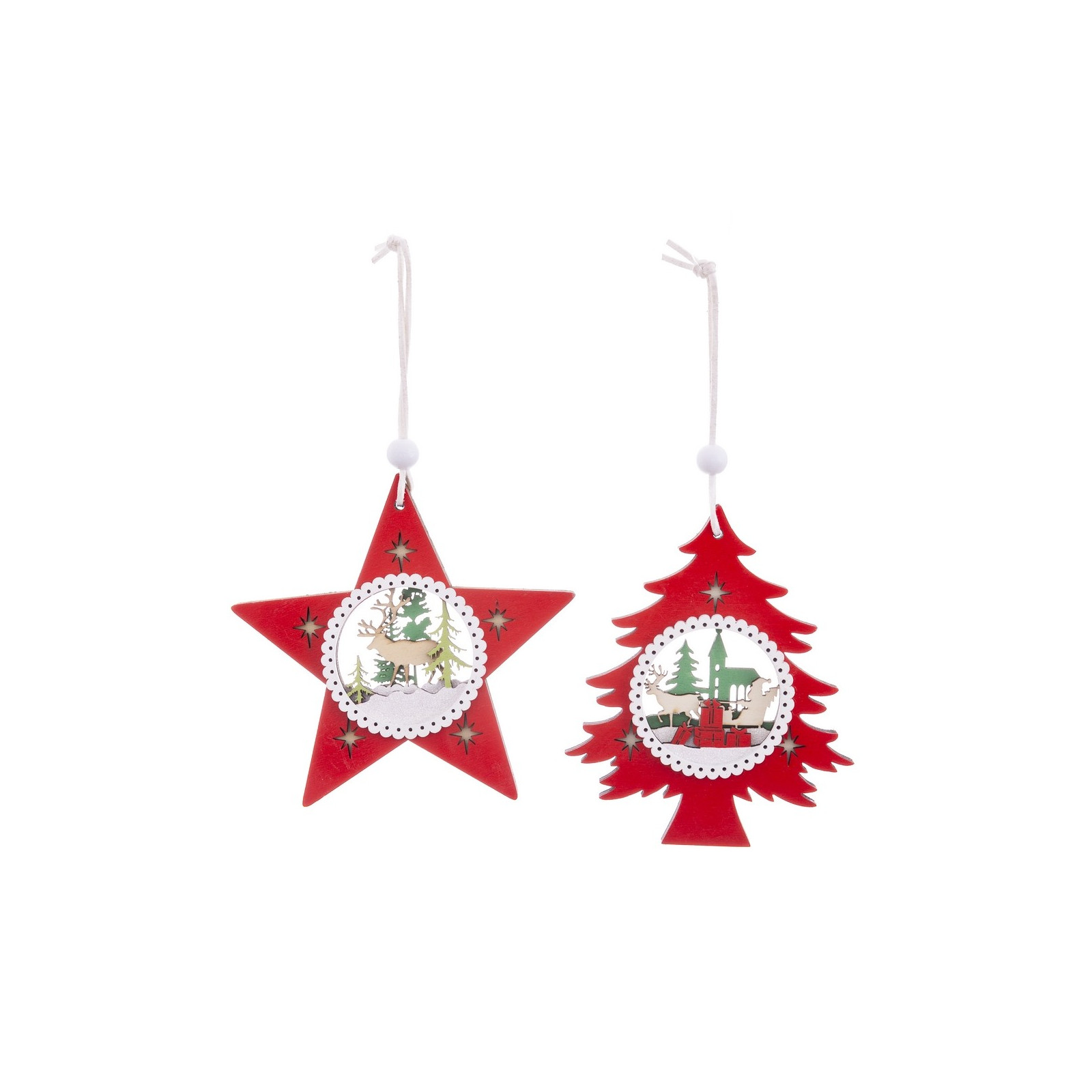 Ciondoli in legno per natale