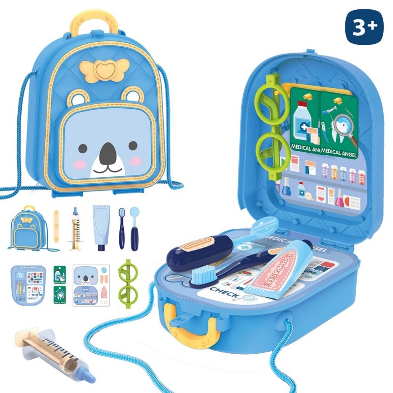 Zaino da dottore giocattolo con accessori giocattolo