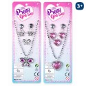 Collana, orecchini e anello di giocattoli per ragazze