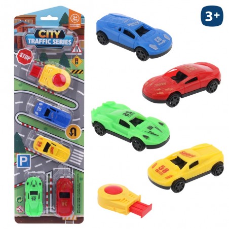 Auto giocattolo con lanciatore