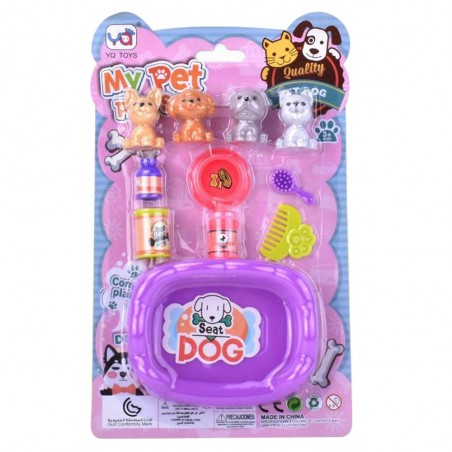 Cani mini giocattolo con accessori