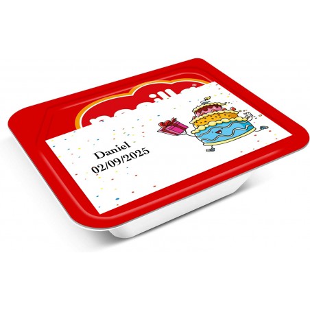 Mini compleanno Nocilla personalizzata con nome e data