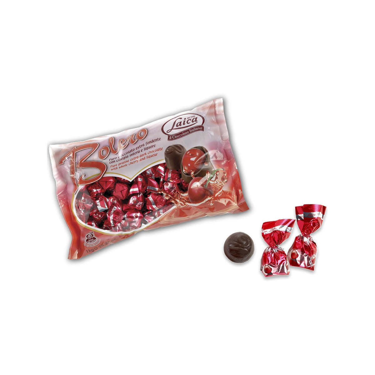 Cioccolatini ripieni di liquore e ciliegia
