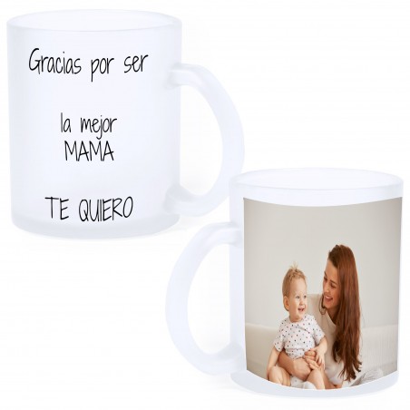 Tazza smaltata sublimata con fotografia e dedica