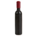 Bottiglia di vino personalizzata con cavatappi personalizzato presentato in sacchetto kraft con frase
