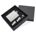 Flask metallica con bicchieri