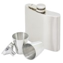 Flask metallica con bicchieri