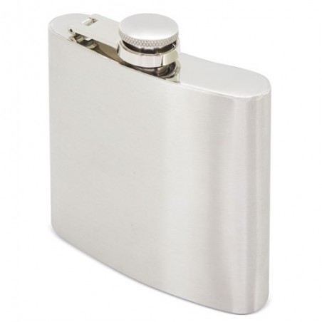 Flask metallica con bicchieri