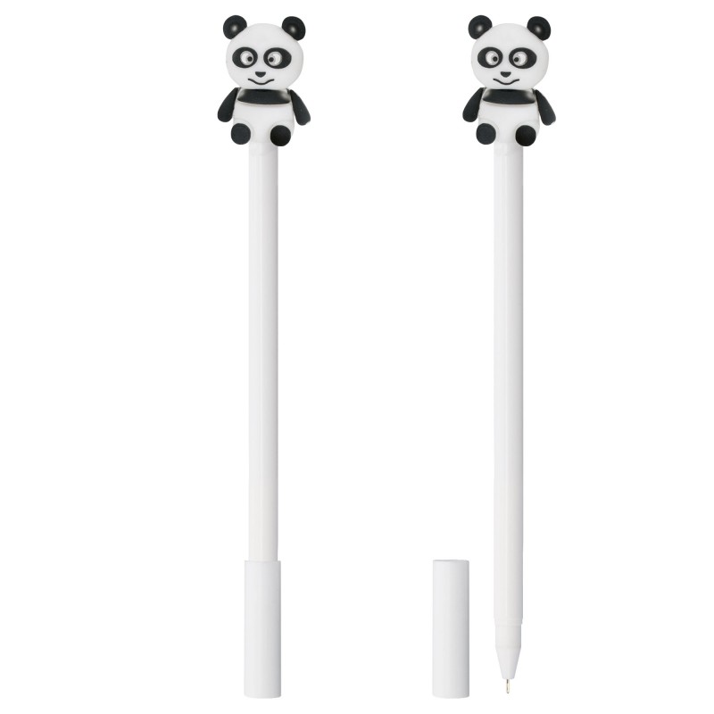 Penna con pupazzo 3D a forma di orso panda