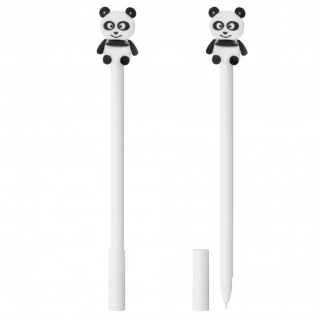Penna con pupazzo 3D a forma di orso panda
