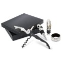 Set di vino per regalo con anello antigoccia, tappo, cavatappi e dosatore
