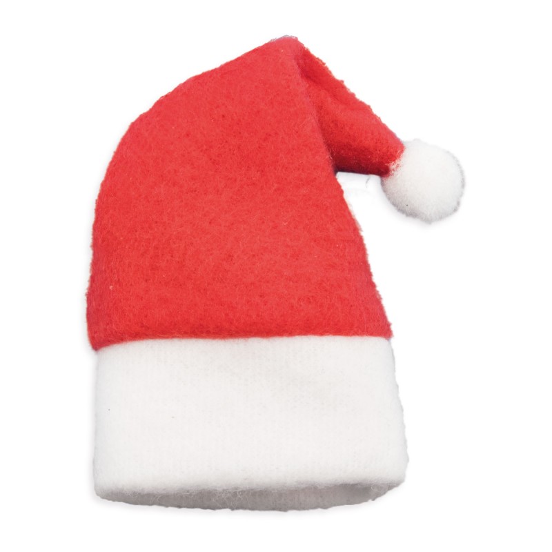 Fodere per posate natalizie a forma di cappello di Babbo Natale