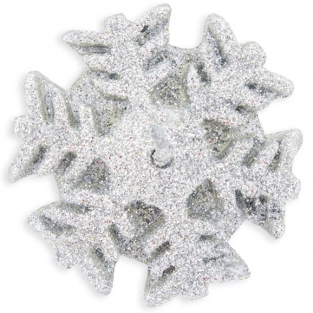 Set di candele per Natale a forma di fiocchi di neve