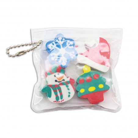 Mini gomme da cancellare di Natale