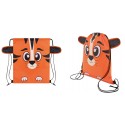 Zaino sacco infantile con design di tigre