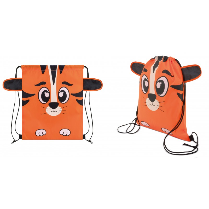Zaino sacco infantile con design di tigre