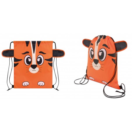 Zaino sacco infantile con design di tigre