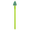 Penna a sfera con cappuccio decorato di Natale
