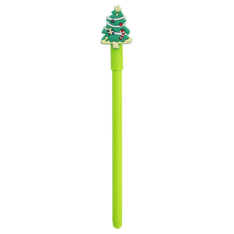 Penna a sfera con cappuccio decorato di Natale