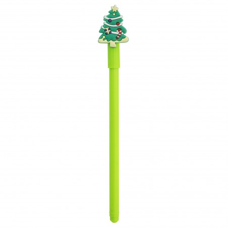 Penna a sfera con cappuccio decorato di Natale