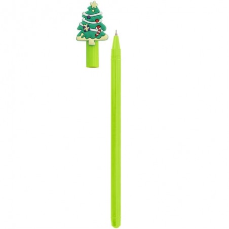 Penna a sfera con cappuccio decorato di Natale