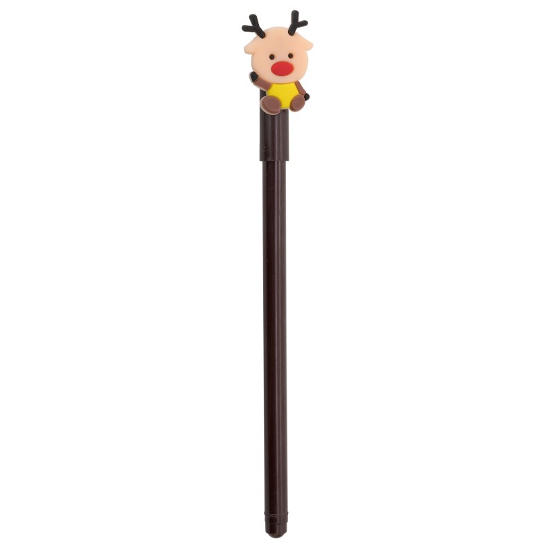 Penna di Natale con decorazione di renna