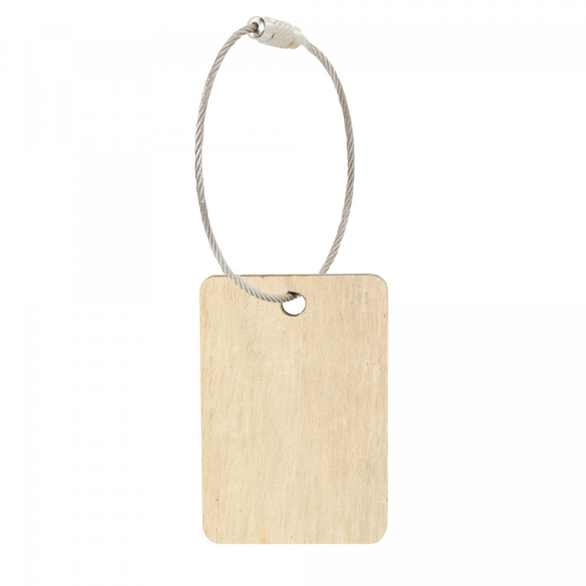 Buono regalo in legno con cordino rigido in argento