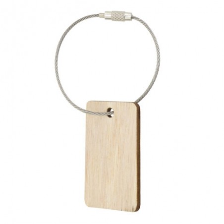 Buono regalo in legno con cordino rigido in argento