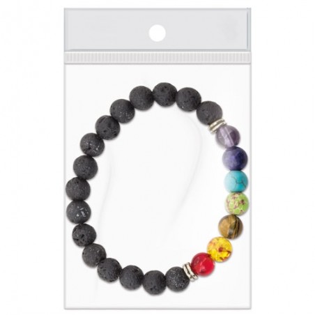 Braccialetto con pietre dei 7 chakra - Gioielli - Bracciali e cavig
