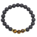 Bracciale in pietra vulcanica