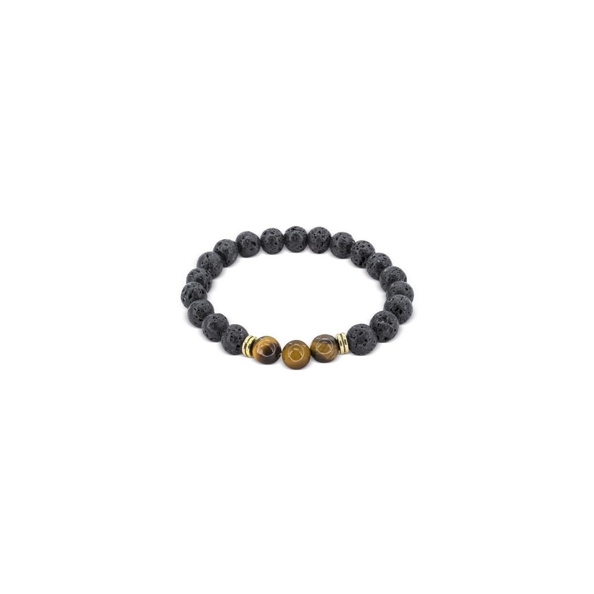 Bracciale in pietra vulcanica
