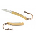 Coltello in acciaio inossidabile con manico in bambù