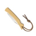 Coltello in acciaio inossidabile con manico in bambù